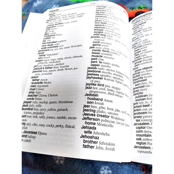 Webster's LARGE PRINT CROSSWORD PUZZLE DICTIONARY HB Book Over 50,000 Answers EC - Picture 12 of 14